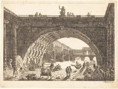 Architectural Fantasy of a Monumental Port