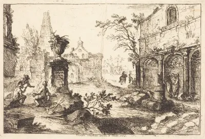Architectural Fantasy with Roman Ruins