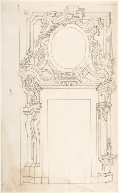 Architectural project for door