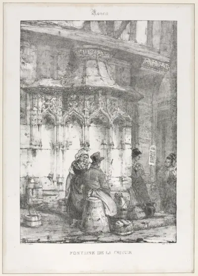 Architectural Remains and Fragments: Rouen - Fontaine de la Crosse
