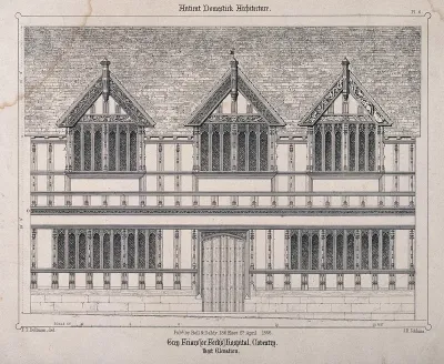 Architectural scale design for Grey Frair's Hospital, Coventry