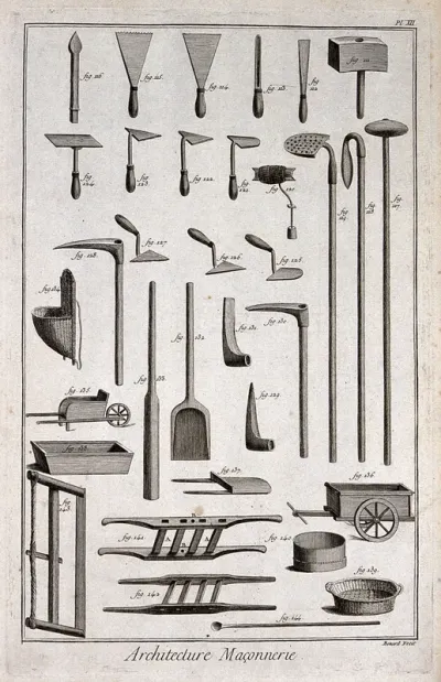 Architecture: masonry tools