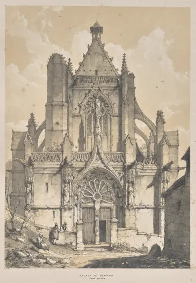 Architecture of the Middle Ages:  Church at Serran, near Gisore