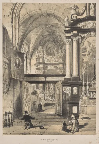 Architecture of the Middle Ages:  In the Cathedral, Bruges