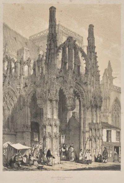 Architecture of the Middle Ages:  Louviers, Normandy, South Porch