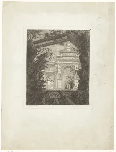 Architectuurfantasie, blad 14