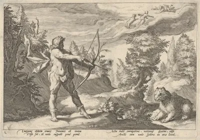 Arcus and Callisto, from Ovid's "Metamorphoses", Book II