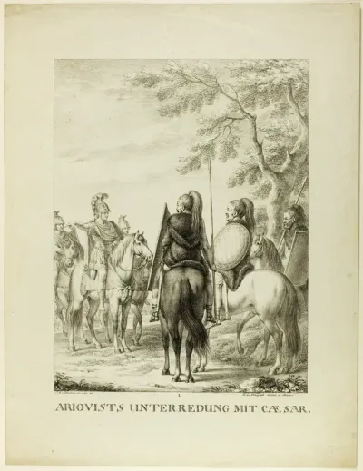 Arioviste Unterredung mit Caezar
