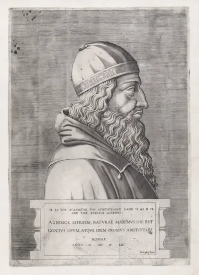 Aristotle, from "Speculum Romanae Magnificentiae"