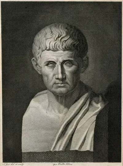 Aristotle. Line engraving by S. Jesi