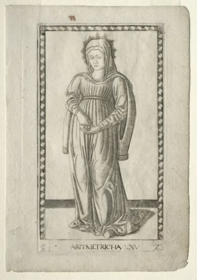 Arithmetic (from the Tarocchi, series C:  Liberal Arts, #25)