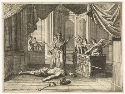 Ark des Verbonds in de tempel van Dagon