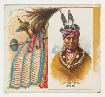 Arkikita, Otoes, from the American Indian Chiefs series (N36) for Allen & Ginter Cigarettes