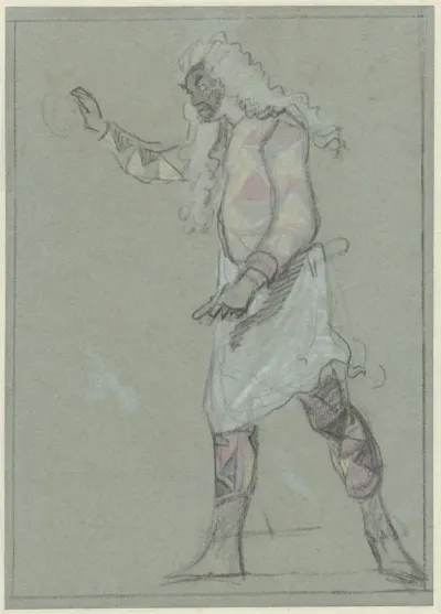Arlequin als barbier