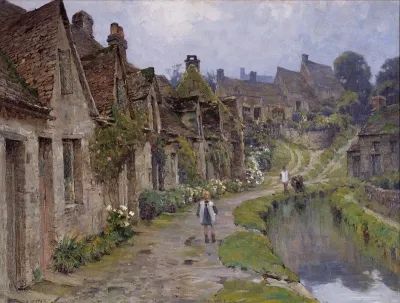 Arlington Row, Bibury, England, from the West