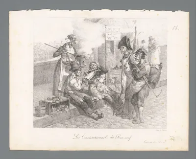 Arme mensen op de Pont Neuf