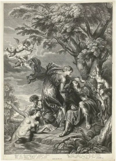 Armida bindt Rinaldo vast met magische ketting