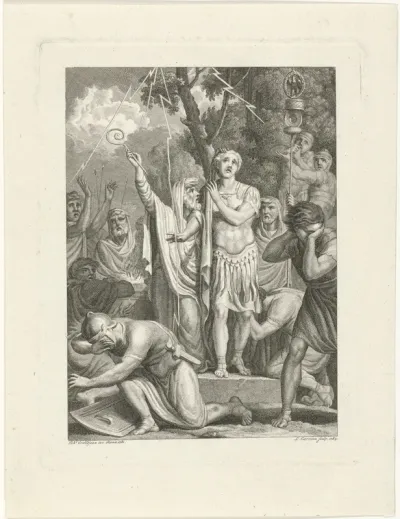 Arminius vraagt raad aan de druïden