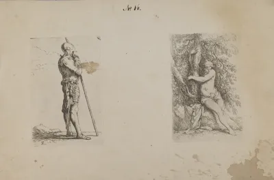 Armored Man, Holding Spear (Figurine Series)
