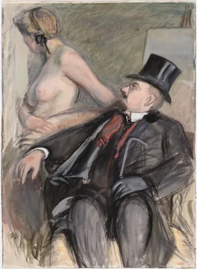 Arne Cederholm with a Model