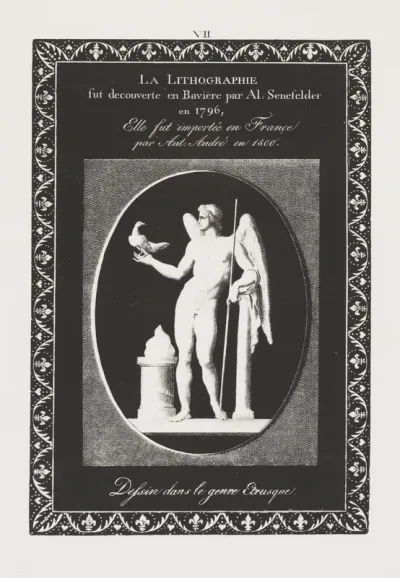 Art of the Lithograph: Dedication Sheet, Plate VII