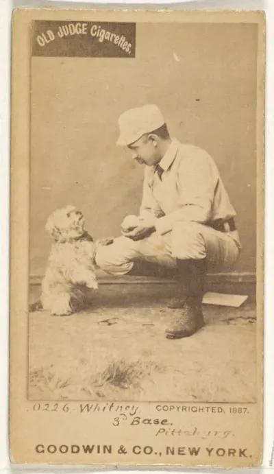 Arthur "Art" Wilson Whitney, 3rd Base, Pittsburgh, from the Old Judge series (N172) for Old Judge Cigarettes