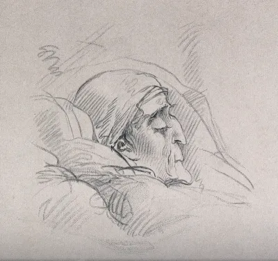 Arthur Wellesley, first Duke of Wellington on his deathbed