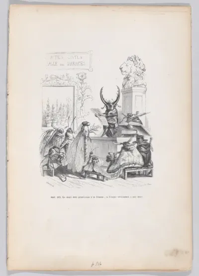 Article 231. The husband needs to protect his wife, the wife needs to obey her husband, from "Scenes from the Private and Public Life of Animals"