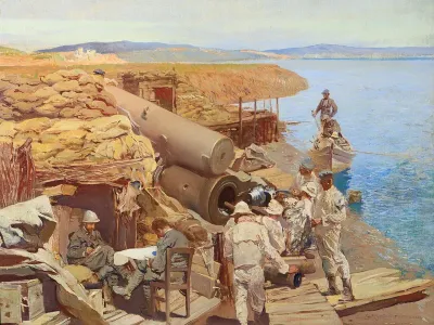 Artillerymen at Punta Sdobba
