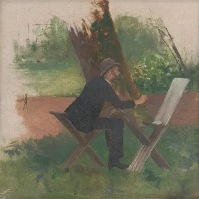 Artist Mednyánszky en Plein Air