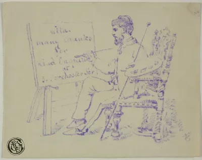 Artist Seated at Easel