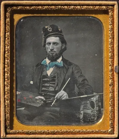 Artist with His Palette and Brushes