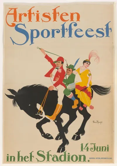 Artisten sportfeest in het stadion
