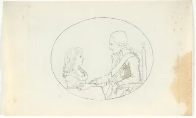 Arveprins Frederik med arveprinsen (Chr. VIII)