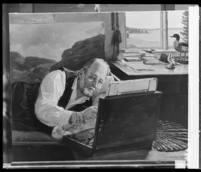 Arvid Liljelund: "Ferdinand von Wright työssään" vuodelta 1897