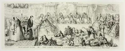 As It Ought to Be or The Ladies Trying a Contemptible Scoundrel for a "Breach of Promise" from George Cruikshank's Steel Etchings to The Comic Almanacks: 1835-1853