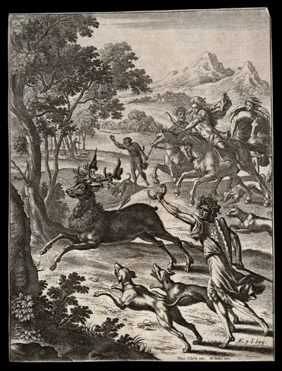 Ascanius hunting the pet stag of Silvia