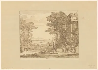 Ascanius richt zijn pijl op het hert van Silvia
