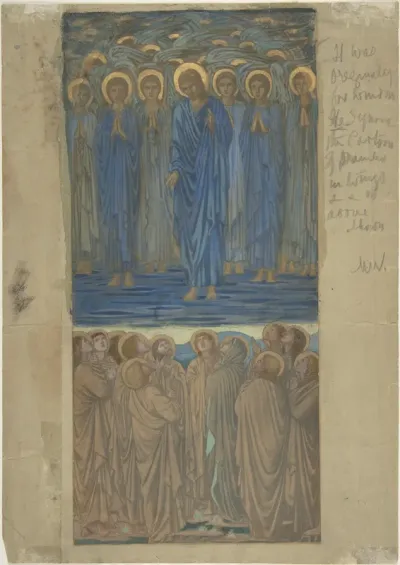 Ascension of Christ (Acts I, 1–9): study for stained-glass window