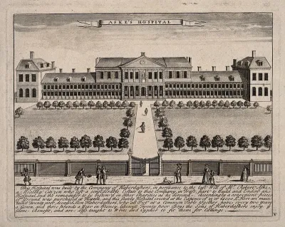 Aske's Hospital, Shoreditch, London: the facade