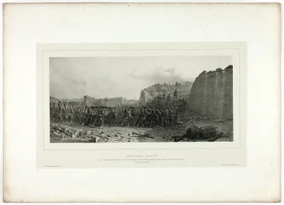 Assault and capture of bastion no. 6, from Souvenirs d’Italie: Expédition de Rome
