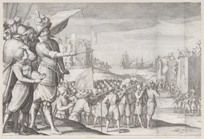 Assaut de Deux Fortresses (Assault of Two Fortresses), from "La Vie de Ferdinand Ier de Médicis série appelée aussi Les Batailles des Médicis" (The Life of Ferdinand I de'Medici also called The Medici Battles)
