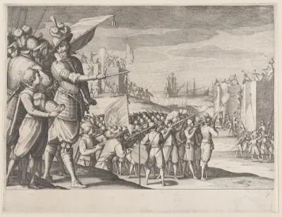 Assaut de Deux Fotresses (The Attack of Two Fortresses), from La Vie de Ferdinand Ier de Médicis série appelée aussi Les Batailles des Médicis (The Life of Ferdinand I de'Medici also called The Medici Battles)