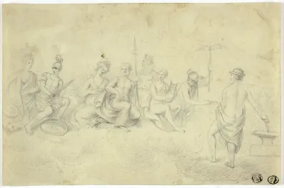 Assembly of Gods and Goddesses on Mount Olympus