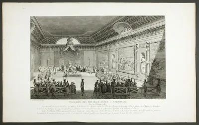 Assembly of Notable People, Held at Versailles, from the series Tableaux historiques de la Révolution française