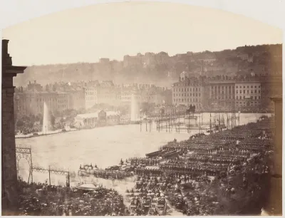 Assembly of Troops for Napoleon III, Place Bellecour de Lyon