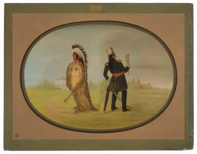 Assinneboine Chief before and after Civilization