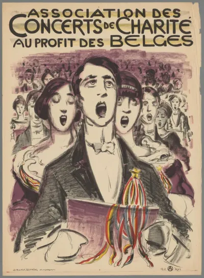 Association des concerts de charité au profits des Belges