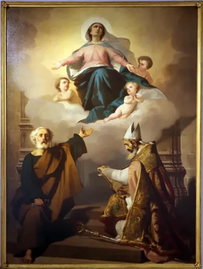 Assumption of Mary with SS. Peter and Agostino