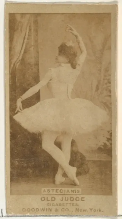 Astegianis, from the Actors and Actresses series (N171) for Old Judge Cigarettes